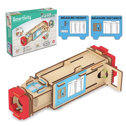 Smartivity Telescope STEM DIY Toys for Kids 8 to 14 Years | Measure Height & Distance | Best Birthday Gifts for Boys & Girls Age 8,10,12,14 | Science Toy, Education & Construction Based Fun Toy