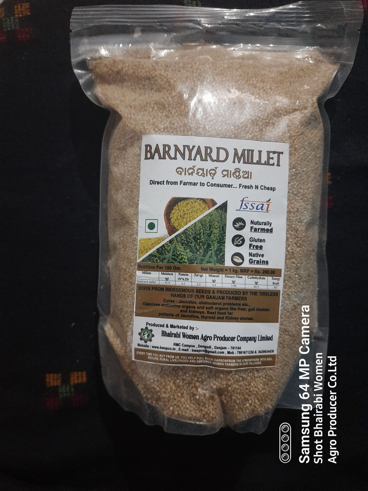 Barnyard Millet  ( Unpolished grains )