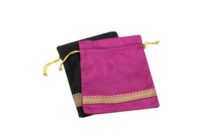 #IndiaPositiveCitizenVIBRANT POTLI – PURPLE & BLACK – PACK OF 2 #IndiaPositiveCitizenVIBRANT POTLI – PURPLE & BLACK – PACK OF 2