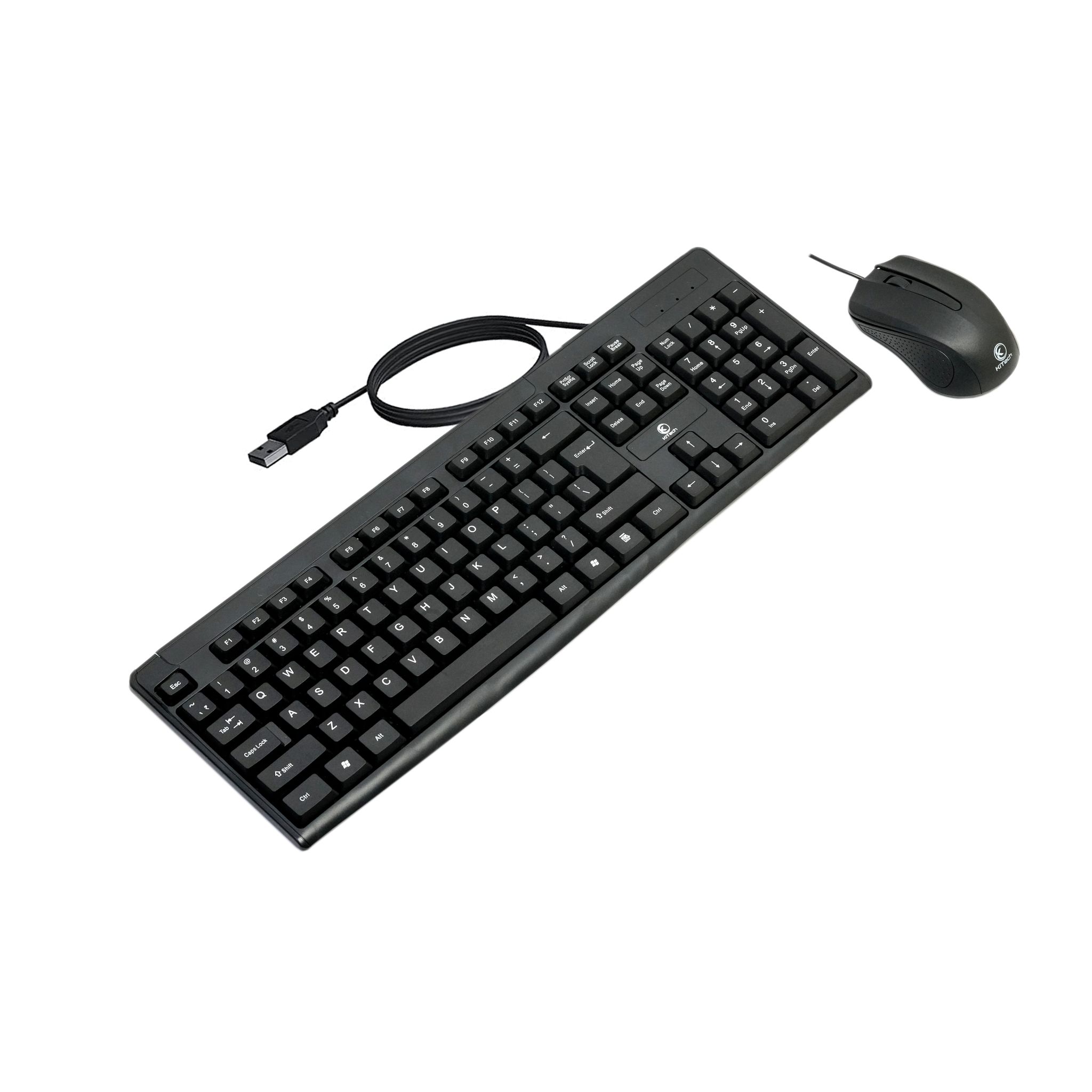 KiTech KM-099 Wired Keyboard and Wired Mouse (Combo)