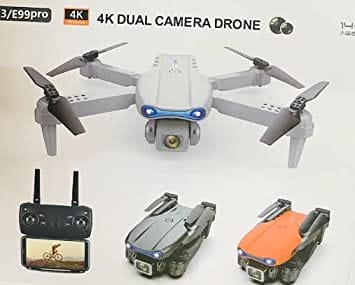 Asmafashion Aircraft WiFi HD Camera Drone Latest Version Foldable GPS FPV Drone With 1080P HD 4K Camera Live Video For Beginners, RC Quadcopter With GPS Return Home