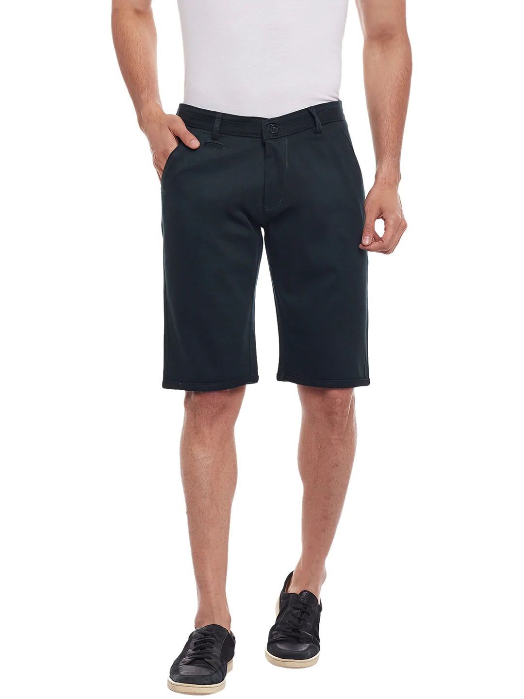 Rodamo Men Green Cotton Shorts
