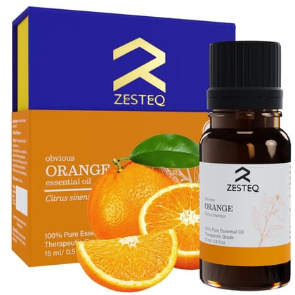 Zesteq Obvious Orange Essential Oil therapeutic use for Aromatherapy (15 ml) Zesteq Obvious Orange Essential Oil therapeutic use for Aromatherapy (15 ml)
