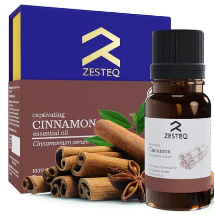 Zesteq Captivating Cinnamon Essential Oil for Aromatherapy, Health & Wellness (15 ml) Zesteq Captivating Cinnamon Essential Oil for Aromatherapy, Health & Wellness (15 ml)