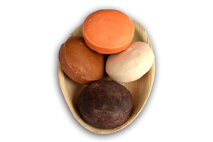 Handmade Vetiver Soap, Sandal, Aloe Vera Soap and Nalpamaram -100 Grams Each (Set of 4)