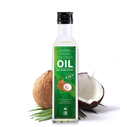 Cold Pressed Extra Virgin Coconut Oil for Skincare, Hair care and Baby care – (200 ml)