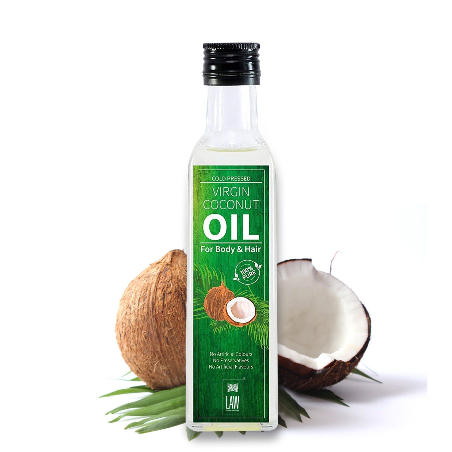 Cold Pressed Extra Virgin Coconut Oil for Skincare, Hair care and Baby care – (200 ml)