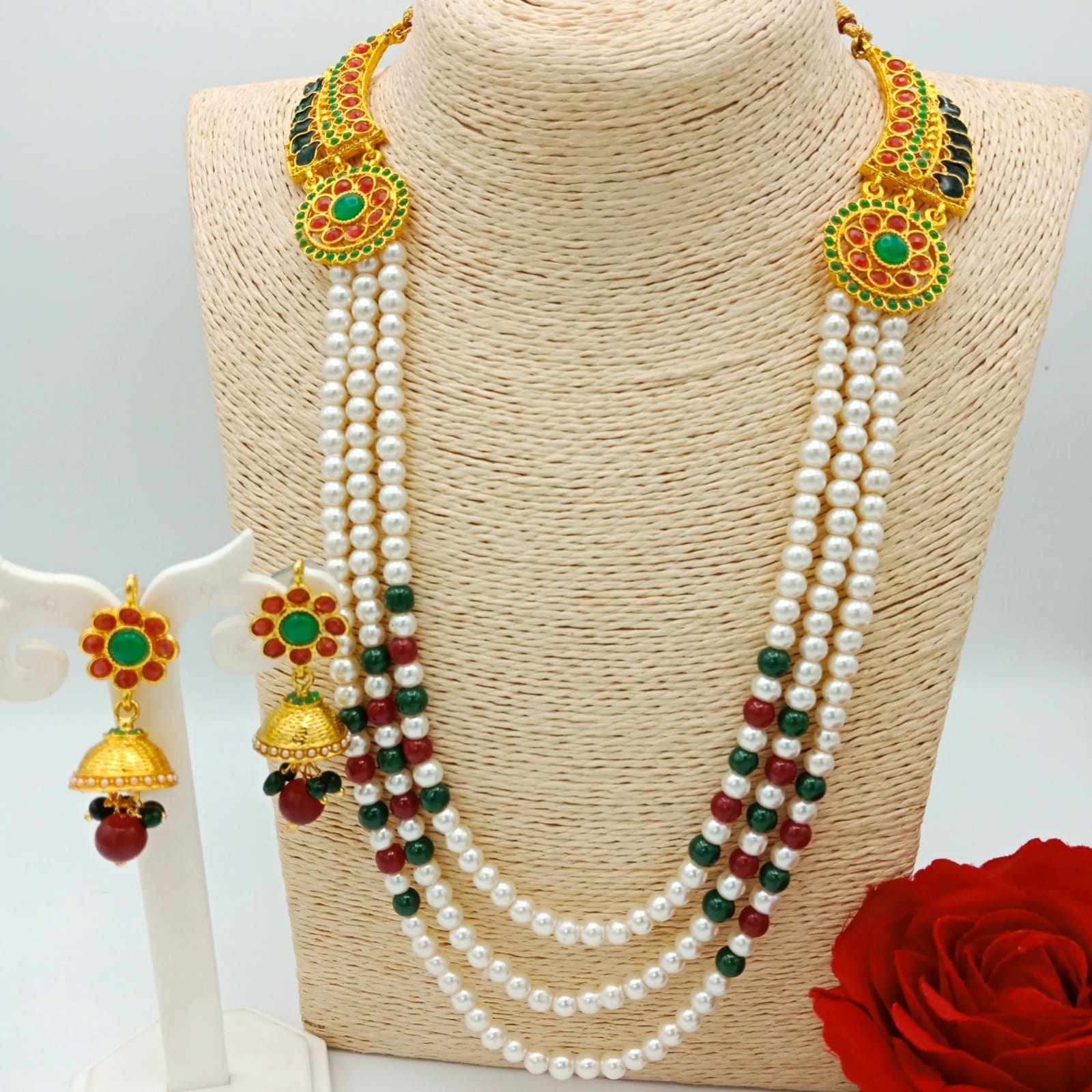 Traditional Meenakari&nbsp; Jewellery&nbsp; &nbsp;jumka&nbsp; SetWomens and girls look like awesome  jewellery necklace best quality