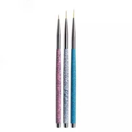VTC ENTERPRISE 3 pcs of nail art detailing brush, 0-00-000 sizes