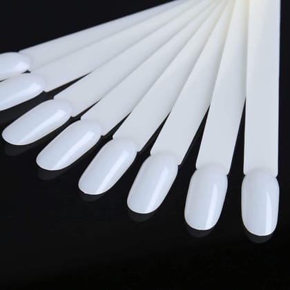 VTC ENTERPRISE Nail Art Design Pattern Practice and Swatch Nail Polish Colors Nail Sticks With Metal Split Ring Holder
