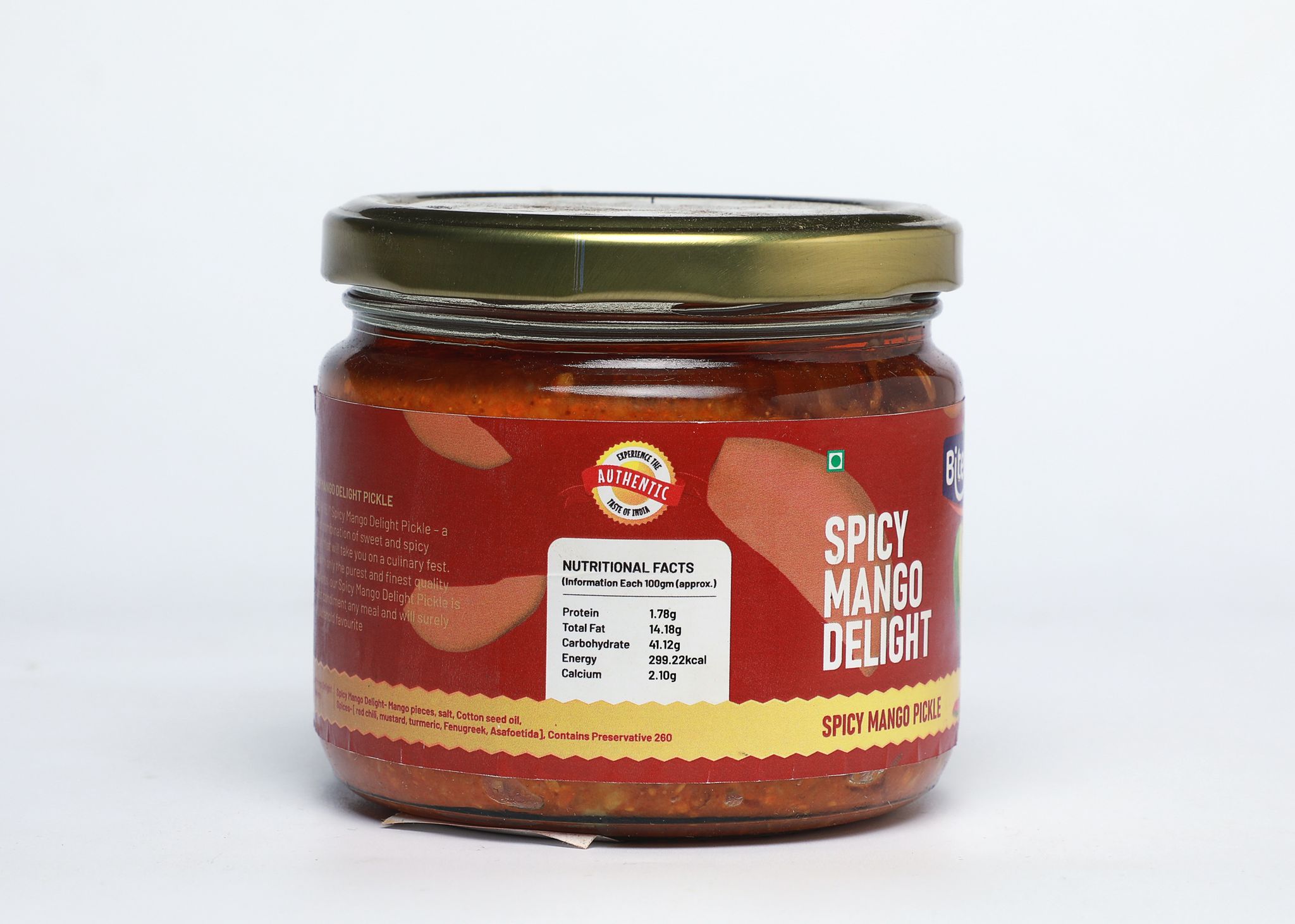 Biteorite Spicy Mango Delight Pickle, 225g
