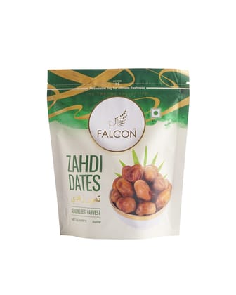 Falcon Zahdi Seeded Dates Pouch, 1 Kg (500g *2) Pack of 2 Falcon Zahdi Seeded Dates Pouch, 1 Kg (500g *2) Pack of 2