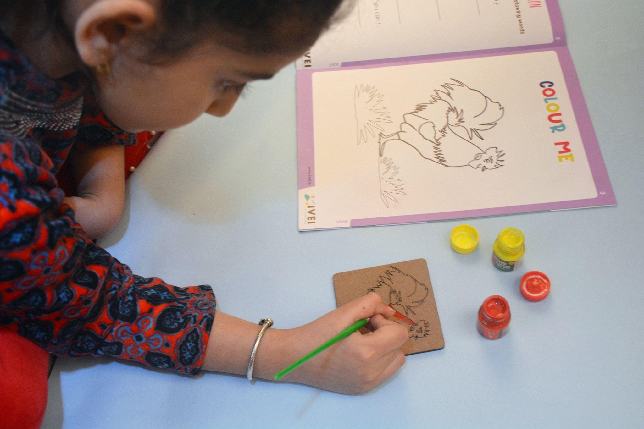 The Rooster and the Fox - Workbooks and 2 DIY Coasters - 4 to 7 Yrs