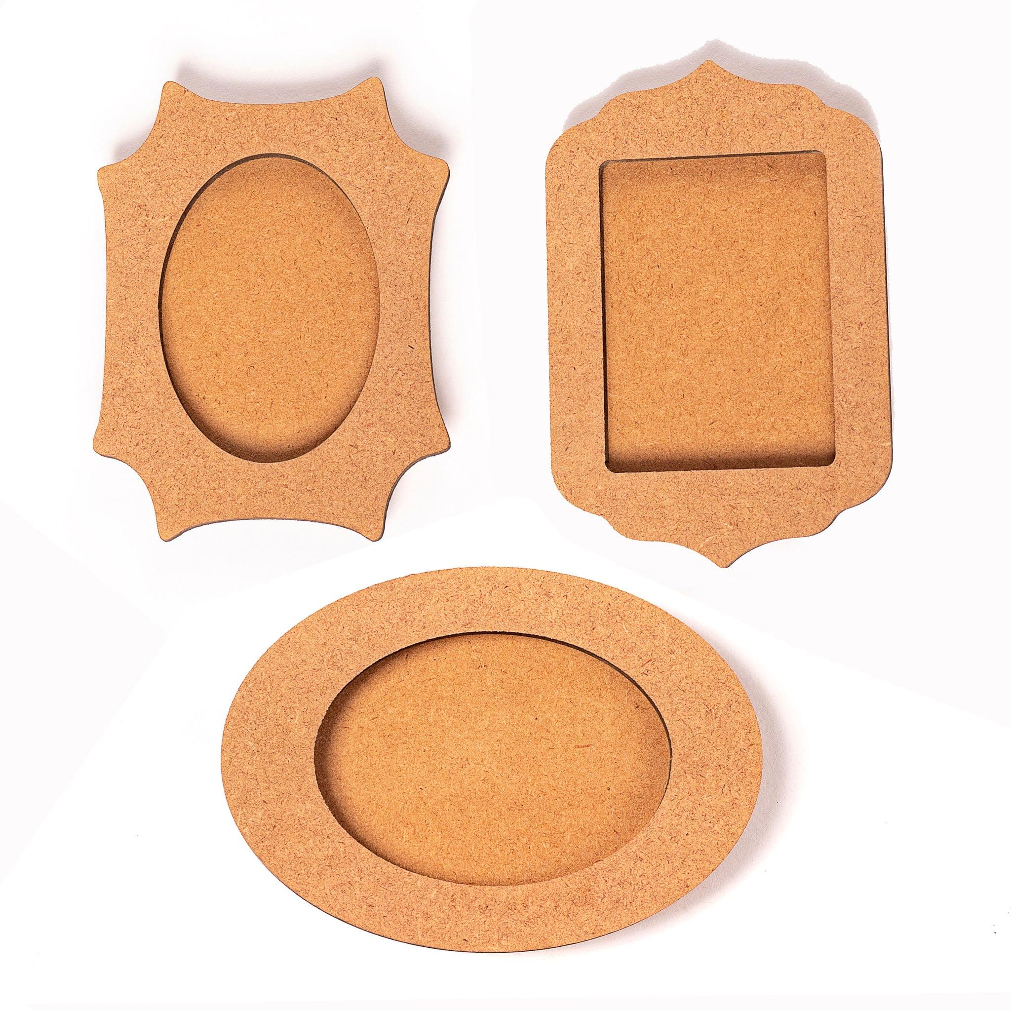 IVEI DIY Shaped Photoframe Magnets - Set of 3 (curvy)