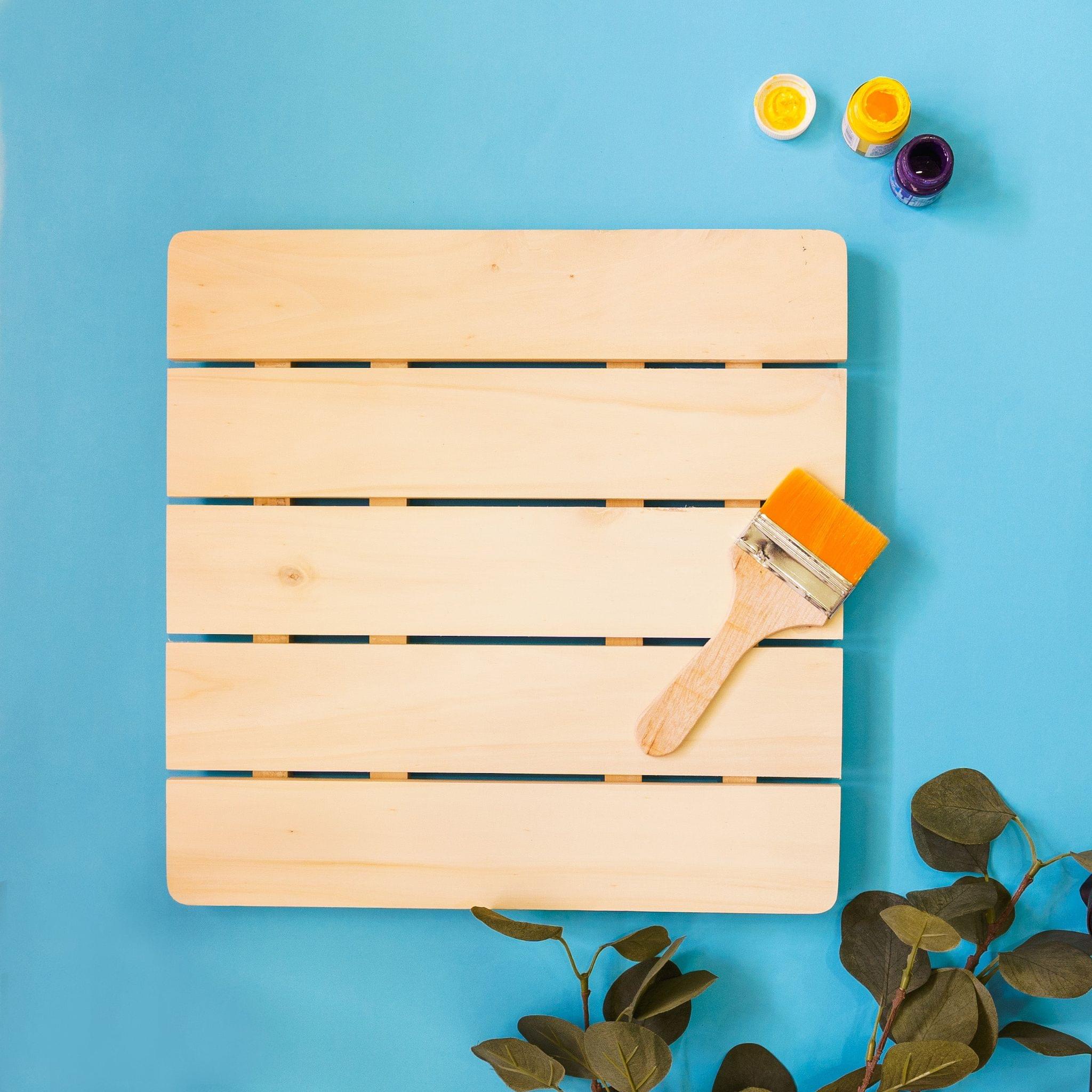 IVEI DIY Wooden Nameboard Square