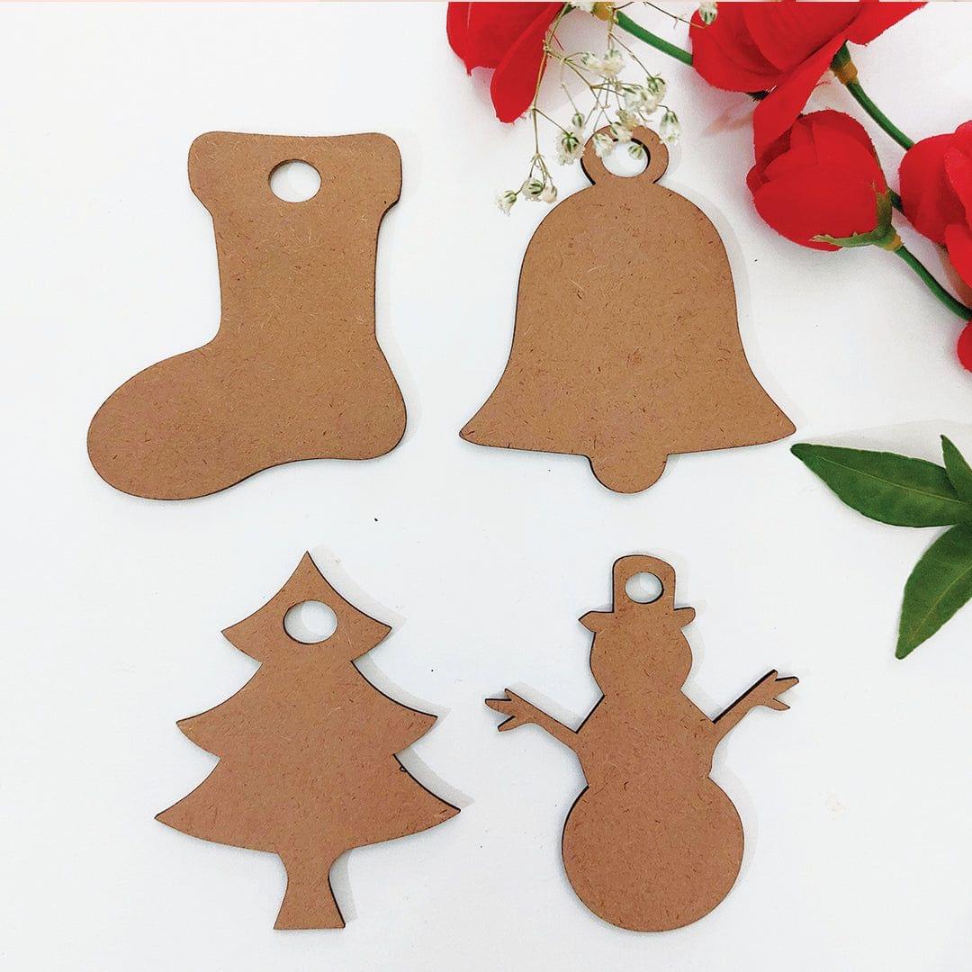 IVEI DIY MDF Cut Out Christmas Pack - set of 20