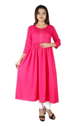 MAHIRA 'S COMFORT Maternity Gown: Stylish Rayon Feeding Kurti for Pregnancy and Breastfeeding (Medium, Pink) MAHIRA 'S COMFORT Maternity Gown: Stylish Rayon Feeding Kurti for Pregnancy and Breastfeeding (Medium, Pink)