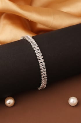 PAHAL SILVER AMERICAN DIAMOND BRACELET FOR GIRLS AND WOMEN , GIFT FOR GIRLS AND WOMENS , GIRLS GIFT FOR BIRTHDAY , GIRLS GIFT ON ANNIVERSARY
