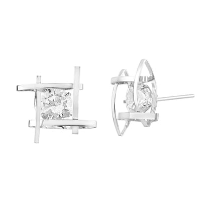 American Diamond CZ Studds Earrings.