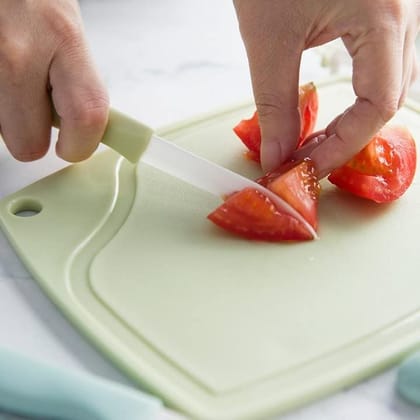 Royalhaat 3 in 1 Plastic Chopping Board with Knife and Vegetable Peeler for Kitchen Vegetables, Fruits & Cheese, Cutting Board BPA Free, Eco-Friendly, Anti-Microbial (3 PC Set) Royalhaat 3 in 1 Plastic Chopping Board with Knife and Vegetable Peeler for Kitchen Vegetables, Fruits & Cheese, Cutting Board BPA Free, Eco-Friendly, Anti-Microbial (3 PC Set)