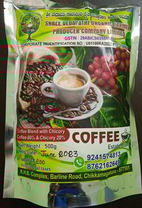 Shree Vedavathi Organic Coffee Blend with Chicory 500g