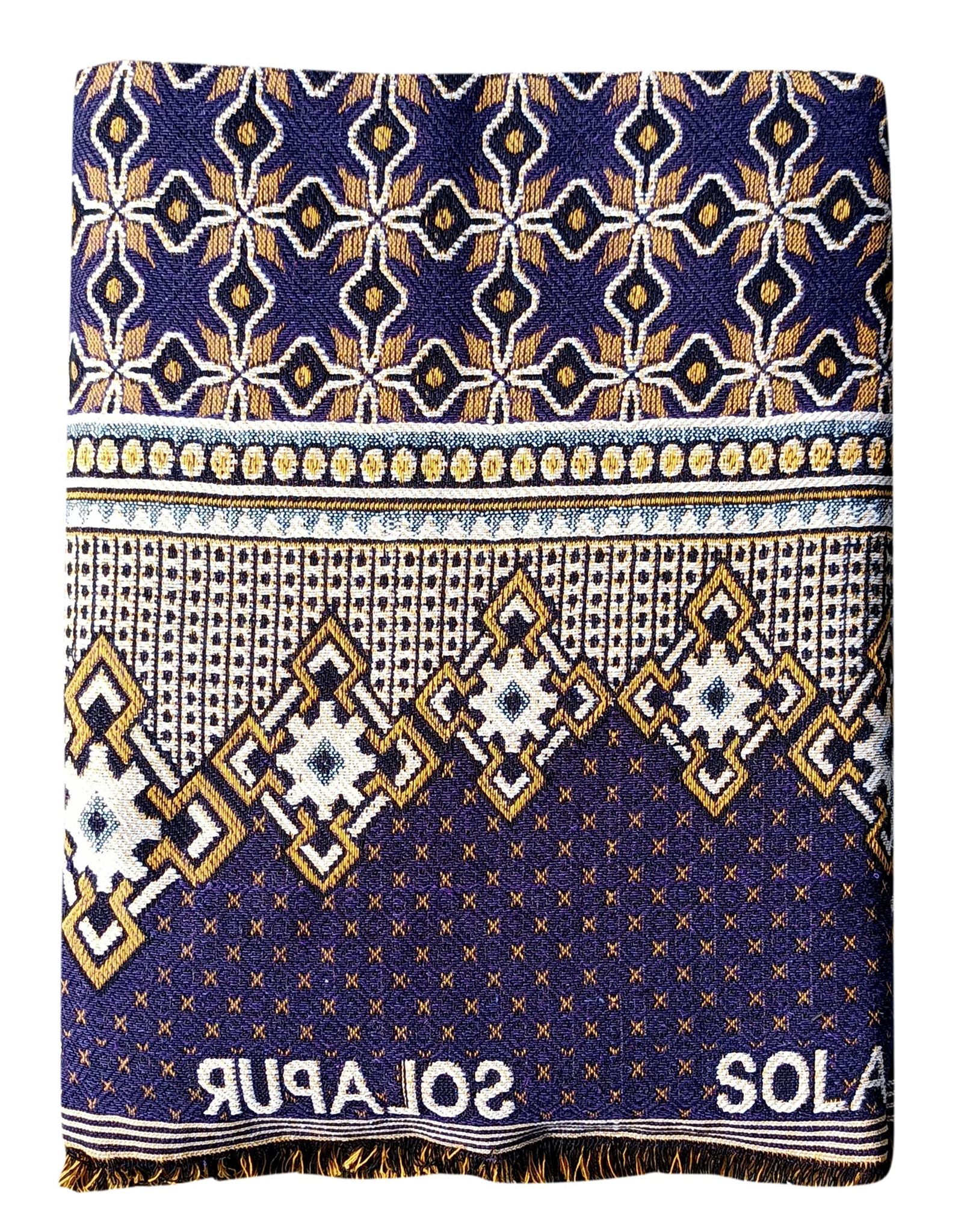 Mandhania Cotton Single Solapuri Chaddars , Multicolour, Pack of 1