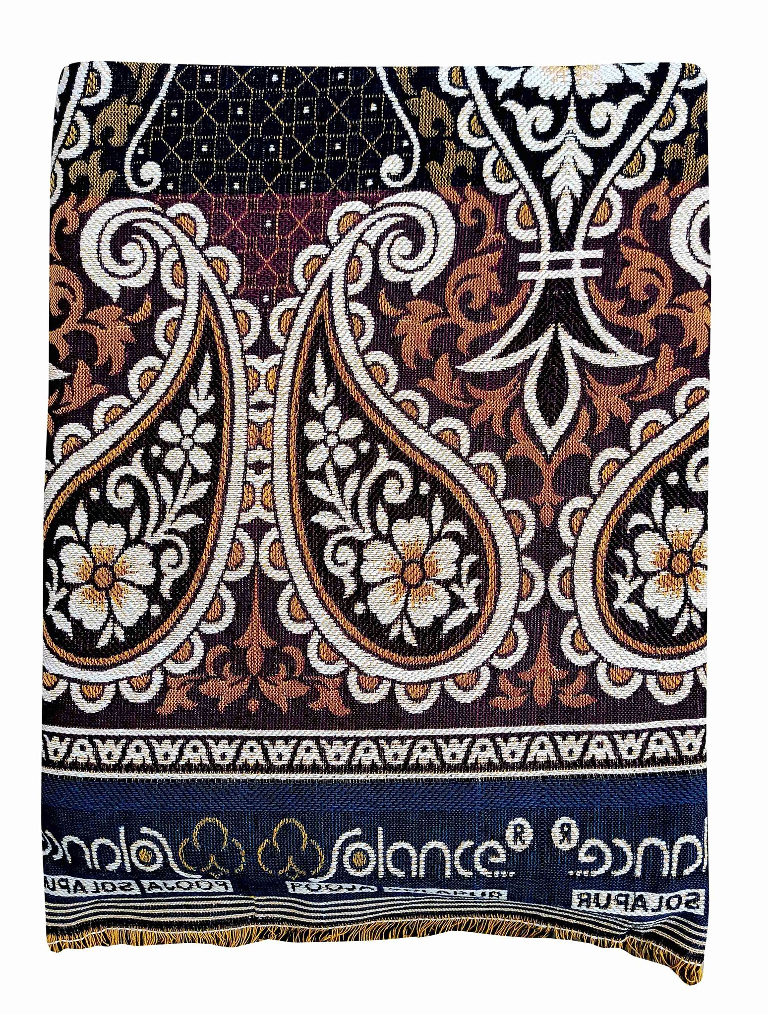 Mandhania Cotton Double Blanket, Multicolour, pack of 1