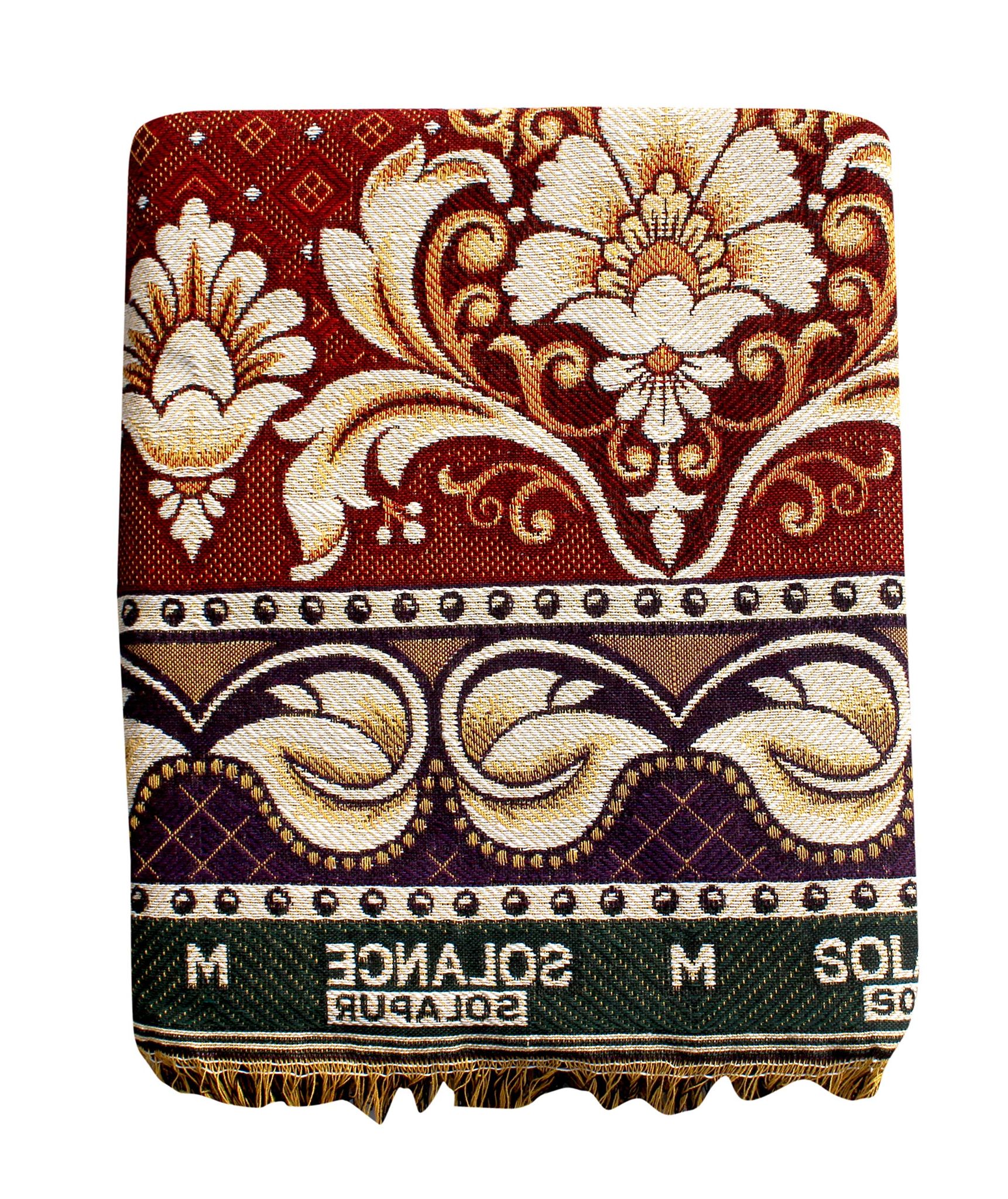 Mandhania Solance Solapur Chaddar Authentic Designed 100% Cotton Dailyuse Single Bed Blanket Pack of 1