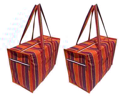 Solance Solapur Eco Cotton Shopping Bags for Carry Milk Grocery Fruits Vegetable with Reinforced Handles jhola Bag - Kitchen Essential