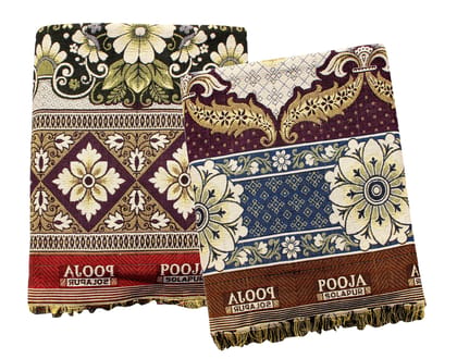 Mandhania Pooja Solapuri Chaddars 100% Cotton Dailyuse Double Bed Blanket Pack of 2 - Multicolor Mandhania Pooja Solapuri Chaddars 100% Cotton Dailyuse Double Bed Blanket Pack of 2 - Multicolor