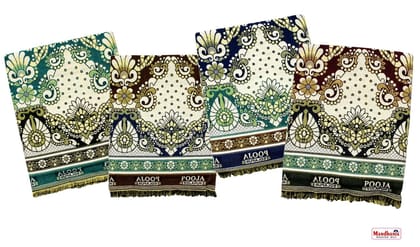 Mandhania Pooja Solapuri Chaddars 100% Cotton Dailyuse Double Bed Blanket Pack of 4 - Multicolor Mandhania Pooja Solapuri Chaddars 100% Cotton Dailyuse Double Bed Blanket Pack of 4 - Multicolor
