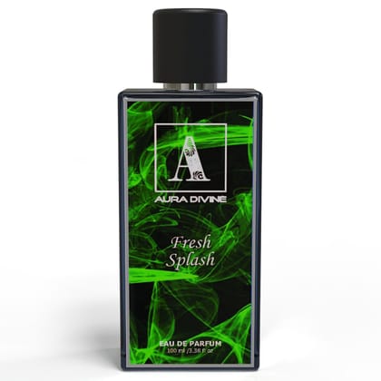 Aura Divine Fresh Splash EDP, Citrus, Aquatic, Refreshing Long Lasting Fragrance, Eau De Parfum Best Gift for Men & Women, Premium Scent 100 ml