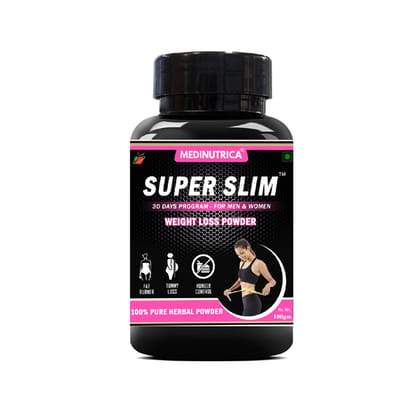 Medinutrica Super Slim Powder Fat Burner- Weight Loss Powder -100gm Medinutrica Super Slim Powder Fat Burner- Weight Loss Powder -100gm