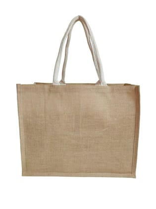 DIVYANA Multipurpose Jute Bag for Shopping, Beach, and Picnic with Durable Handles Etc, Beige, Medium, Pack of 2 Pc DIVYANA Multipurpose Jute Bag for Shopping, Beach, and Picnic with Durable Handles Etc, Beige, Medium, Pack of 2 Pc