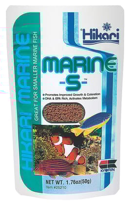 50 g Hikari Marine-S For All  Marine and Smaller Marine Fish Food