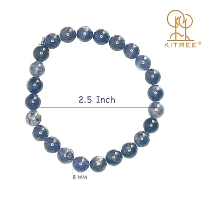 KITREE ENERGISED NATURAL IOLITE CRYSTAL BRACELET 8MM ROUND FOR UNISEX (COLOR VOILET) KITREE ENERGISED NATURAL IOLITE CRYSTAL BRACELET 8MM ROUND FOR UNISEX (COLOR VOILET)