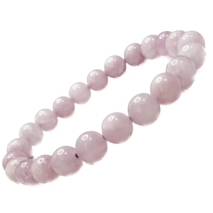 KITREE NAUTRAL KUNZITE CRYSTAL BRACELET 8MM ROUND FOR UNISEX (COLOR PINK) KITREE NAUTRAL KUNZITE CRYSTAL BRACELET 8MM ROUND FOR UNISEX (COLOR PINK)