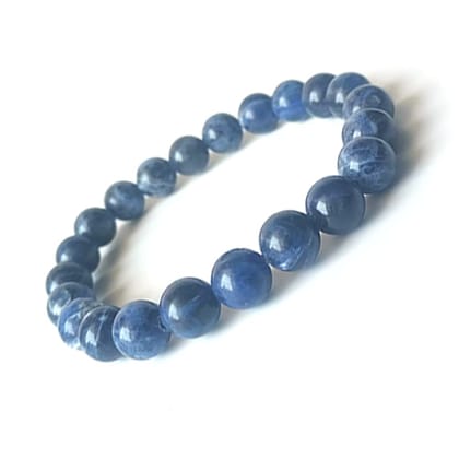 KITREE NATURAL SODALITE CRYSTAL REIKI HEALING FENG -SHUI BRACELET 8MM ROUND FOR MENS AND WOMENS (COLOR BLUE) KITREE NATURAL SODALITE CRYSTAL REIKI HEALING FENG -SHUI BRACELET 8MM ROUND FOR MENS AND WOMENS (COLOR BLUE)
