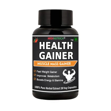 Medinutrica Mass Weight Gainer Powder | Improved Stamina & Strength| Enhanced Atheletic Performance-30 Capsules Medinutrica Mass Weight Gainer Powder | Improved Stamina & Strength| Enhanced Atheletic Performance-30 Capsules