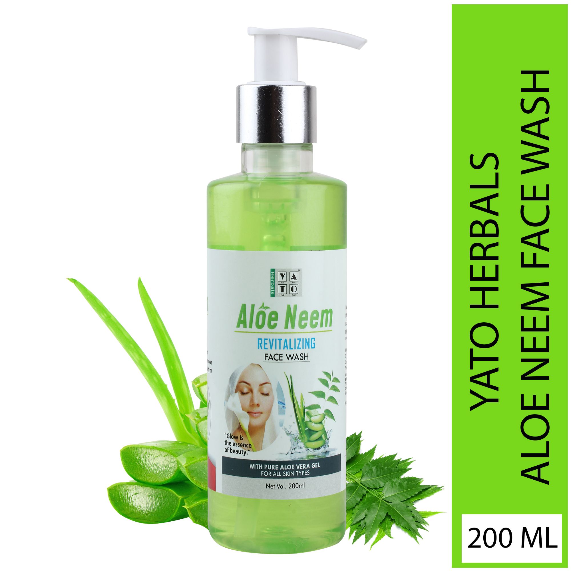 YATO Herbals Aloe Neem Revitalizing Purifying Face Wash 210 ML