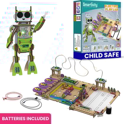 Smartivity Electricity Kit Diy|Science Project Kit|Stem Diy Fun Robotic Toy For Kids 6-8-10-12|Best Gift Toy For Boys & Girls|Science Toy|Educational & Construction Based Activity Game|Made In India