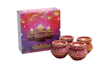 Dbeautify Matka Candles, Set of 4