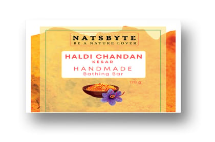 Pure Organic Handmade Soap Haldi Chandan | Made with Oragnic Vegetable Glycerine | Vitamin E Oil | Parabean & Sulphate Free | Anti-Ageing Soap | Suitable for All Skin Types (Pack of 1) Pure Organic Handmade Soap Haldi Chandan | Made with Oragnic Vegetable Glycerine | Vitamin E Oil | Parabean & Sulphate Free | Anti-Ageing Soap | Suitable for All Skin Types (Pack of 1)