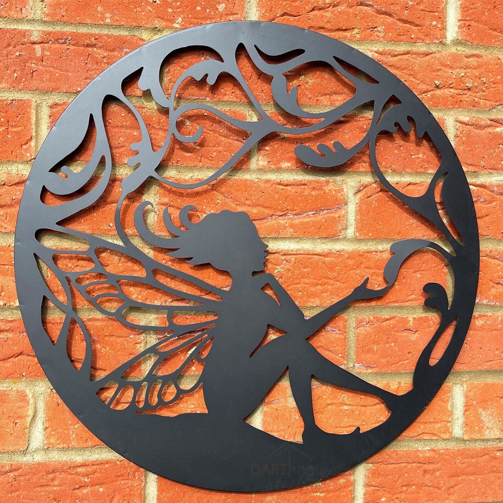 EU Metal Wall Art with LED Light for Home Decor - Unique Wall Art Decor for Living Room,Art Room and Temple/Kids Room -Stylish Wall Hangings and Decorative Items to Elevate Your Space (fairy)