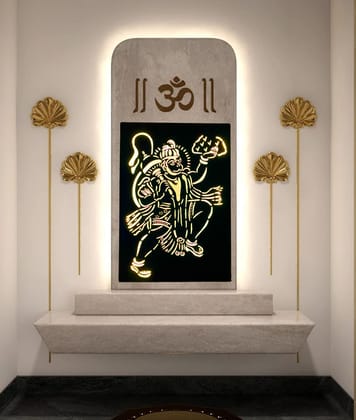 EU Hanuman Metal Wall Art Hanging with LED for Home, Temple, Mandir, living room, & Hospitality Spaces - Gift for Anniversaries, Birthdays, Diwali, Parents, Metal Laser CNC Wall Art 50x40 Size EU Hanuman Metal Wall Art Hanging with LED for Home, Temple, Mandir, living room, & Hospitality Spaces - Gift for Anniversaries, Birthdays, Diwali, Parents, Metal Laser CNC Wall Art 50x40 Size