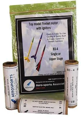 Toy Model rocket motor B class (B3-4) Toy Model rocket motor B class (B3-4)