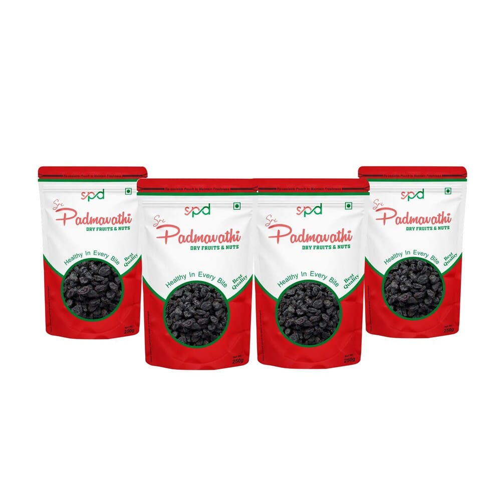 Sri Padmavathi Dry Fruits &Nuts Black Raisins Seedless 750g