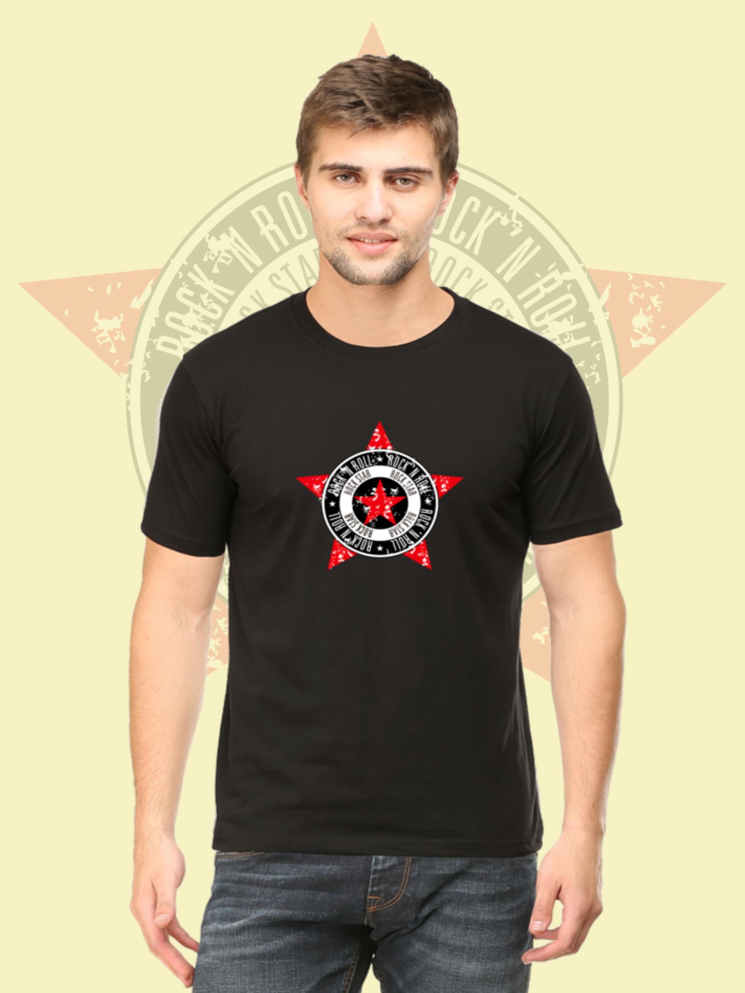 Rock N Roll Half Sleeve T-Shirt