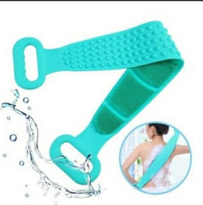 SHREE ENTERPRISE Silicone Body Back Scrubber Bath Brush Washer For Dead Skin Removal Mens Womens Double Side Brush Belt For Shower Exfoliating Belt, Easy to Clean (Body Scrubber) SHREE ENTERPRISE Silicone Body Back Scrubber Bath Brush Washer For Dead Skin Removal Mens Womens Double Side Brush Belt For Shower Exfoliating Belt, Easy to Clean (Body Scrubber)