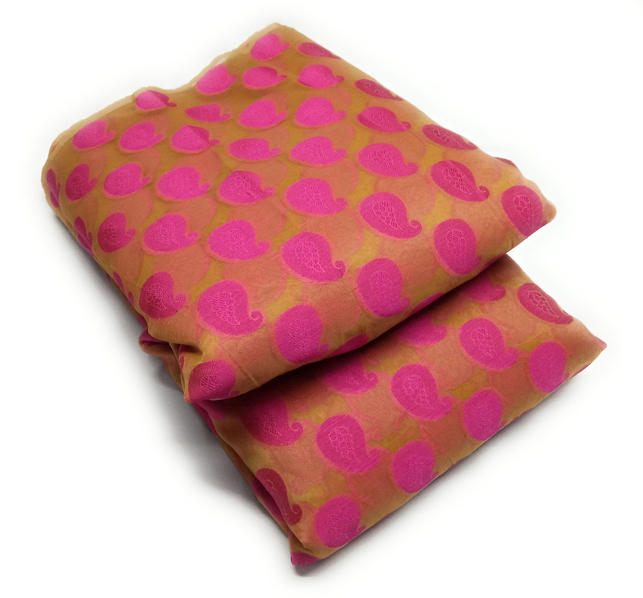 Women Chanderi Blend Cotton Banarasi Fabric / Cloth/ Dress Material for Blouse, Ethnic Wear, Evening Gowns, and Home Decor